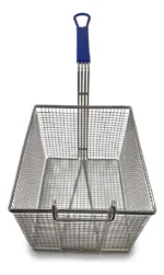 Canasto Freidor Cromado Otten 31 X 23 Cm Mango Azul - Imagen 6