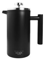 Cafetera Embolo Prensa Acero Otten 800 Ml Negro