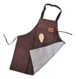 Delantal De Cocina Parrillero Gastronómico C/ Bolsillo Otten - Marrón - Cuero - Imagen 5