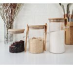 Frasco Hermético Vidrio Con Tapa Cuchara Bambú Otten 500 Ml - Imagen 8