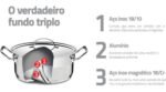 TRAMONTINA PROFESSIONAL CACEROLA HONDA AC. INOX. C/ASA  24cm - 6,1L 62624/240 - Imagen 6