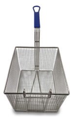 Canasto Freidor Cromado Otten 31 X 23 Cm Mango Azul - Imagen 2