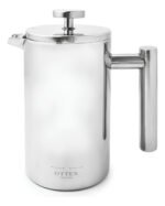Cafetera Embolo Prensa Francesa Acero Plateada Otten 1 Lt Plateado