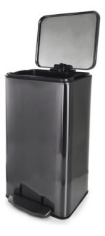 Cesto Recipiente Basura C/ Pedal Otten 21 Lts Negro - Imagen 2