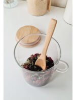 Frasco Hermético Vidrio Con Tapa Cuchara Bambú Otten 500 Ml - Imagen 4