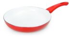 Sarten Ceramica Calidad Premium Mika 28 Cm Color Rojo/Blanco