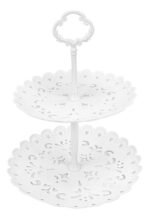 Exhibidor Dos Pisos Plastico Para Cupcakes Magdalena Candy