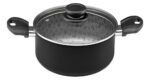 Cacerola Aluminio Maximum 24 Cm Negro Panelux