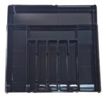 Cubiertero Extensible 9 Divisiones Organizador Otten Negro
