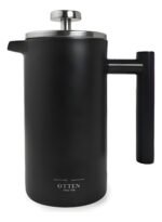 Cafetera Embolo Prensa Acero Otten 350 Ml Color Negro