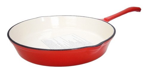 D_753689-MLA51835986706_102022-O Sarten Hierro Fundido Enlozado 16 Cm Rojo - Imagen 1