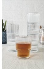 Set X6 Vaso Vidrio Labrado 185Ml Mc113-4 - Imagen 3
