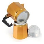Cafetera Manual De Aluminio Italiana 12 Tazas 600 Ml Otten Color Bronce - Imagen 2