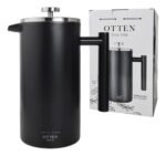 Cafetera Embolo Prensa Acero Otten 1,5 Lts Negro - Imagen 5