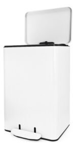 Cesto Recipiente Basura C/ Pedal Otten 30 Lts Blanco - Imagen 2
