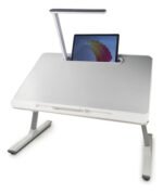 Mesa Bandeja De Cama Notebook Multiuso C/ Luz Otten 60 X 40 Color Gris - Imagen 5