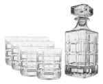 Set X 7 Piezas Para Whisky Vasos Y Licorera Otten 750 Ml