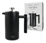 Cafetera Embolo Prensa Acero Otten 350 Ml Color Negro - Imagen 5
