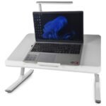 Mesa Bandeja De Cama Notebook Multiuso C/ Luz Otten 60 X 40 Color Gris