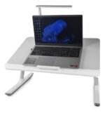 Mesa Bandeja De Cama Notebook Multiuso C/ Luz Otten 60 X 40 Color Gris