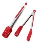 Pinza Plana Acero Inoxidable Y Silicona Calidad Premium 40cm - Imagen 2