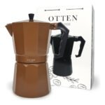 Cafetera Aluminio Italiana Marrón 12 Tazas Otten 600 Ml - Imagen 2