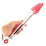 Pinza Plana Acero Inoxidable Y Silicona Calidad Premium 40cm - Imagen 4