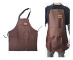 Delantal De Cocina Parrillero Gastronómico C/ Bolsillo Otten - Marrón - Cuero