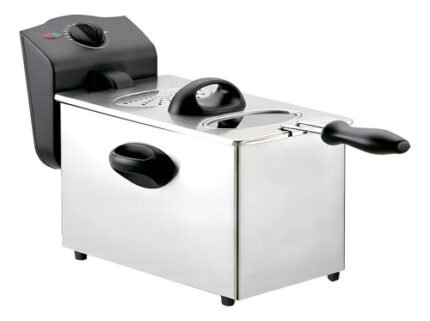Freidora Eléctrica Acero Inoxidable Zokin 3lts 2000w