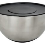 Bowl Acero Inoxidable Con Base Antideslizante Y Tapa 24 Cm