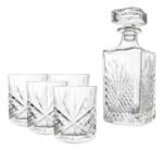 Set X 5 Piezas Para Whisky Vasos Y Licorera Otten 750 Ml 3002-2003-5
