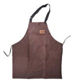 Delantal De Cocina Parrillero Gastronómico C/ Bolsillo Otten - Marrón - Cuero - Imagen 9