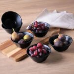 Set X 6 Bowl Compotera Stoneware Porto Neo Hygge 290 Ml Negro Matte - Imagen 3