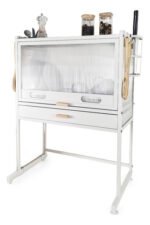 Rack Secaplato Organizador Cocina Con Cajón Y Puerta Otten Blanco - Imagen 3