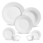 Set De Vajilla Roma White 42 Piezas Porto Brasil