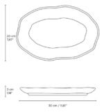 Set X 4 Fuente Oval Llana Stoneware Porto Bio 30 Cm Breeze - Imagen 5