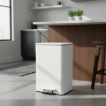 Cesto Recipiente Basura C/ Pedal Otten 30 Lts Blanco - Imagen 7