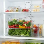 Organizador Apilable Para Heladera Acrilico Tapa Doble - Transparente - Imagen 5