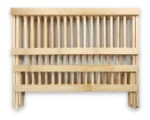 Secaplatos Escurridor De Madera Bambu 12 Platos Color Marrón - Imagen 5