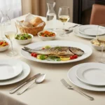 Bandeja Oval Porcelana Tramontina María Augusta 40 X 29 Cm Blanco - Imagen 3