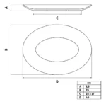 Bandeja Oval Porcelana Tramontina María Augusta 40 X 29 Cm Blanco - Imagen 5