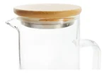 Jarra Con Asa De Vidrio Tapa Bambu 1300 Ml - Imagen 3