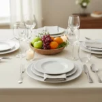 Plato Playo Porcelana Tramontina Quartzo 28 Cm Blanco Quartzo - Imagen 4