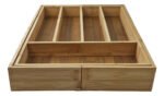 Cubiertero Extensible 7 Compartimientos Madera Bambu Otten - Marrón Claro - Imagen 3