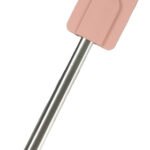 Espatula Repostera De Silicona Mango Acero Color Rosa