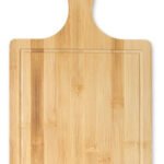 Tabla De Corte Bambu Con Mango Calidad Premium 40 Cm