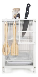 Rack Secaplato Organizador De Cocina 2 Puerta Otten Blanco - Imagen 4