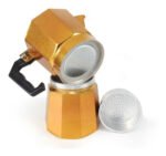 Cafetera Manual De Aluminio Italiana 6 Tazas 300 Ml Otten - Bronce - Imagen 2