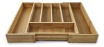 Cubiertero Extensible 7 Compartimientos Madera Bambu Otten - Marrón Claro - Imagen 4