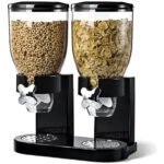 Dispenser Dispensador Cereales Doble Plastico Color Negro